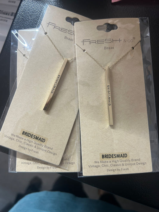 Bridesmaid necklaces